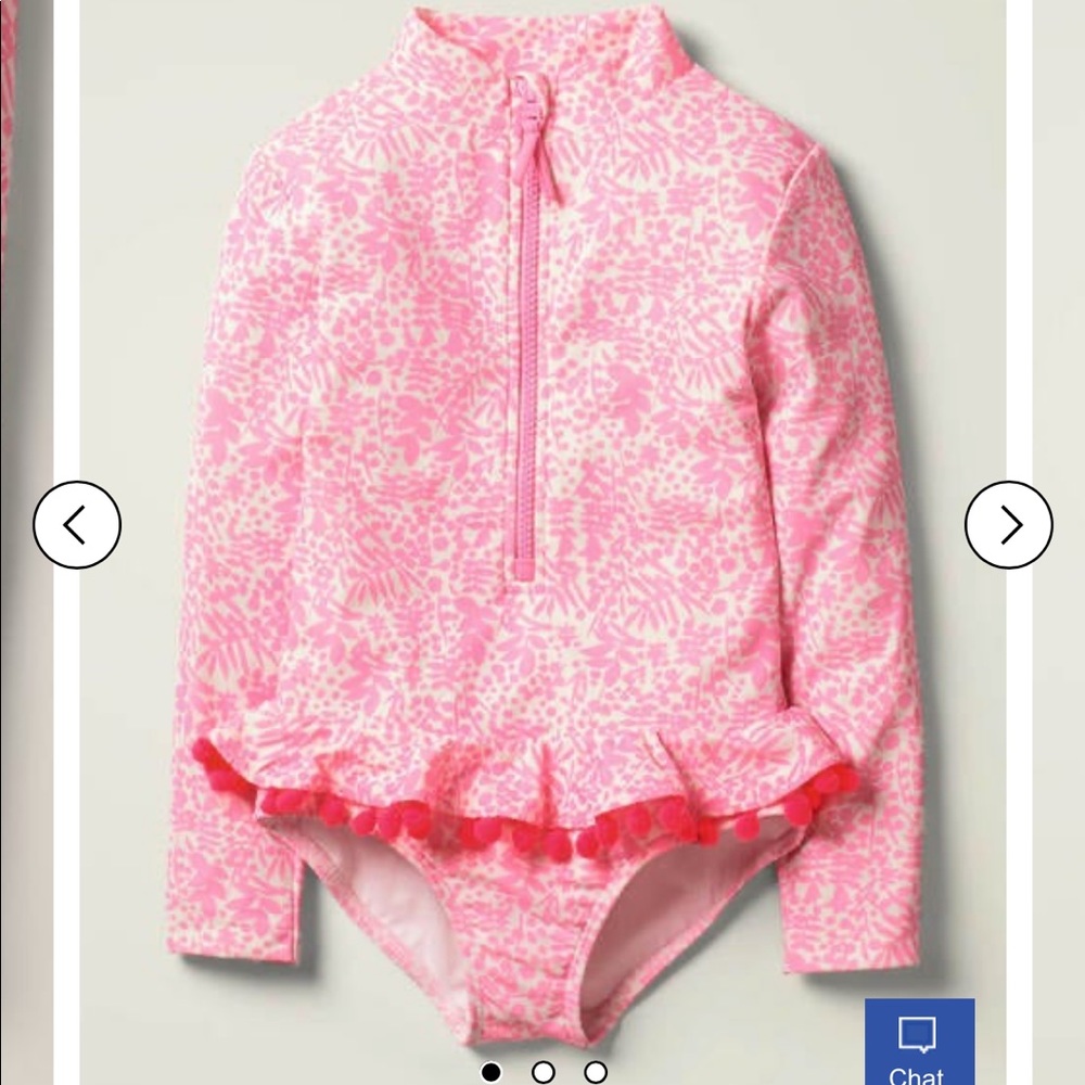 Girls Boden Long Sleeve Swimsuit
